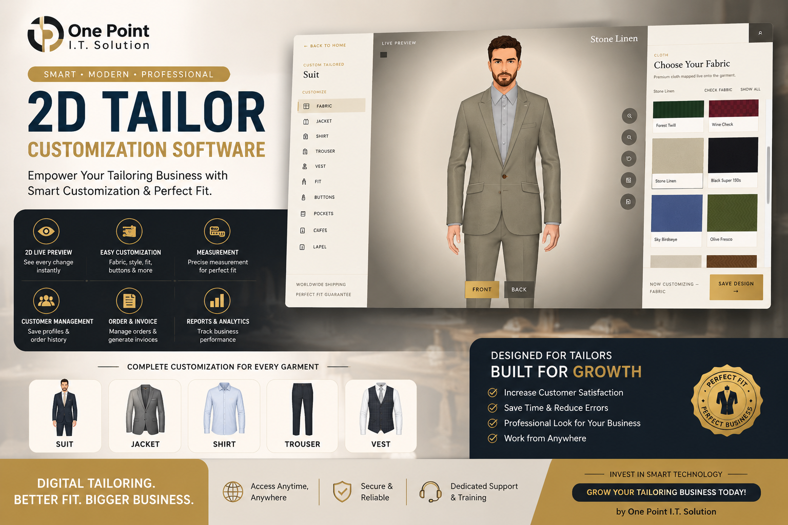Tailor Bespoke Customization Software: Transforming the Way Customers Design Their Perfect Suit